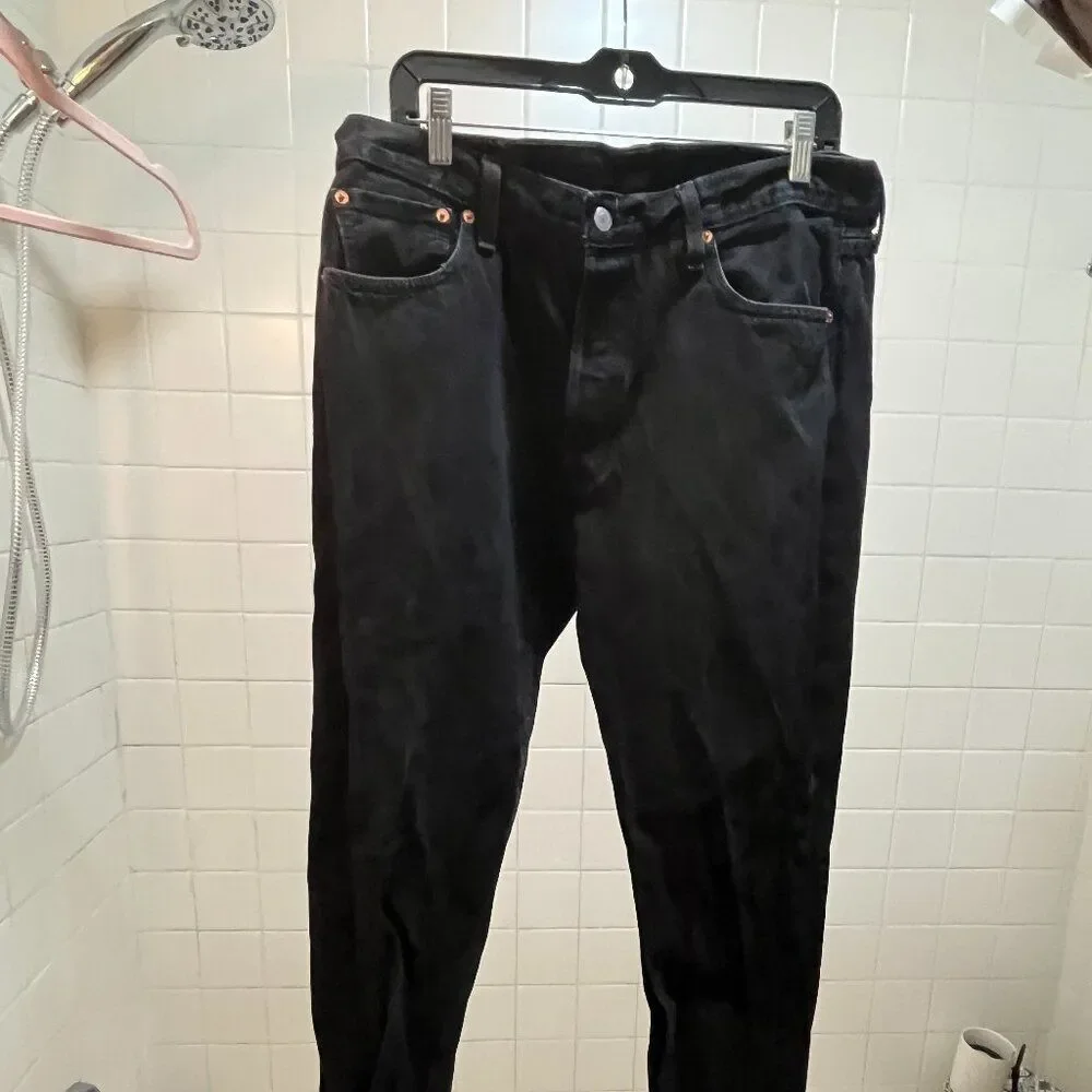 Levi's Jeans Blue 550 36/29 Black 501 Button Fly 36/32 Excellent Condition